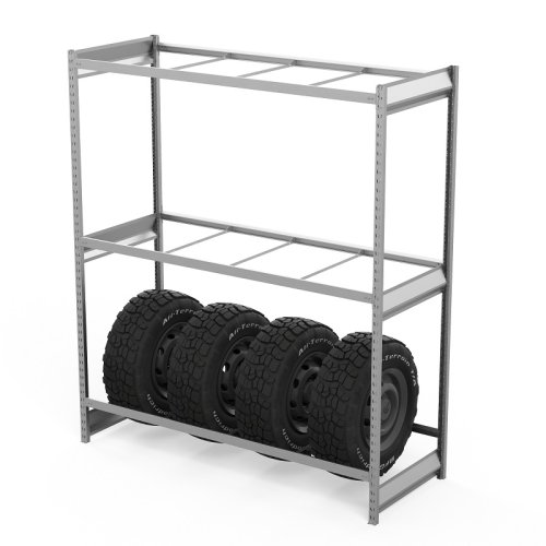 Стеллаж грузовой СГ Ультра (2500х1800х500) 3 яруса, без настила, для шин, дисков, колес (СГУ 2518053бн)