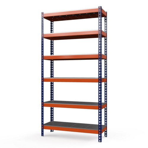 Стеллаж металлический грузовой Профи-Т 3000x1240x500 мм. Полки: металлические оцинк. перф. усил. 6 шт. (Т-130/1 P/6/У)