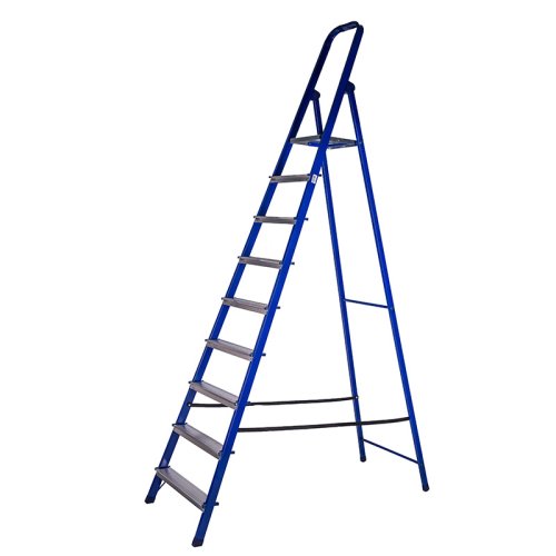 Стремянка стальная с алюминиевыми ступенями CS09 (9 ступеней)