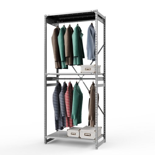 Стеллаж перфорированный ГТС Универсал, 2500x1000x600 мм.Штанги: 2шт. Полки: метал. перф. 3 шт. (ТСУ 25100631ш2)