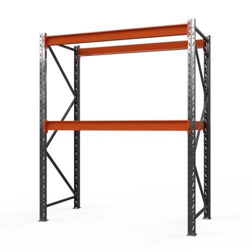 Стеллаж для склада Оптима, 2000x1530x785 мм. Ярусы: 2 шт. без настила