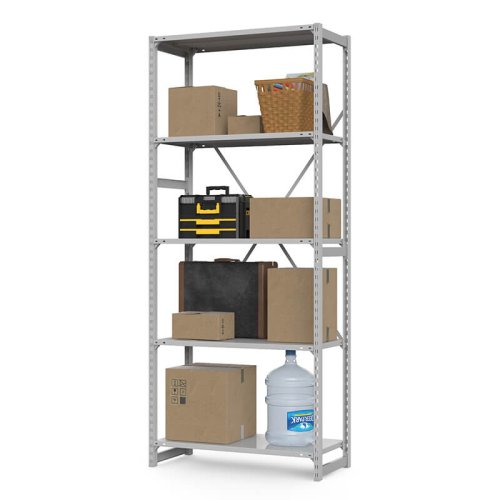 Архивный стеллаж ГТС Универсал, 2500x700x800 мм. Полки: метал. 5 шт. (ТСУ 25070850)