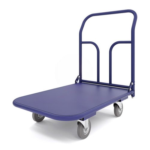 Тележка платформенная ТП 2 (г/п 450 кг, 900x600 мм, колеса серая резина 160 мм)