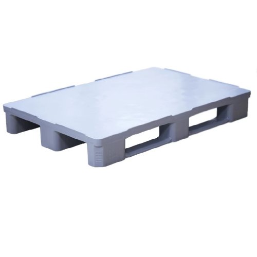 Поддон пластиковый IR 1208-3R-G (5000 кг, 1200х800х160 мм, сплошной, гигиенический, на 3-х полозьях, серый)
