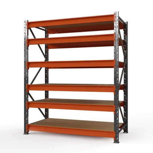 Стеллаж для склада Оптима, 3500x1530x785 мм. Ярусы: 6 шт. фанера