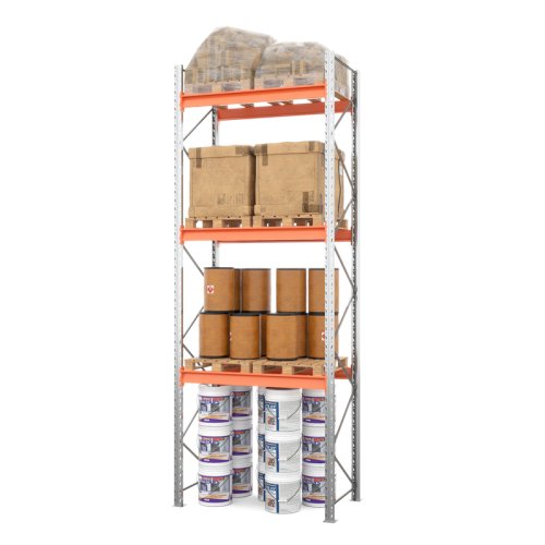 Стеллаж металлический паллетный 4500х1800х1100 мм (100.1.5). Ярусы: пол+3