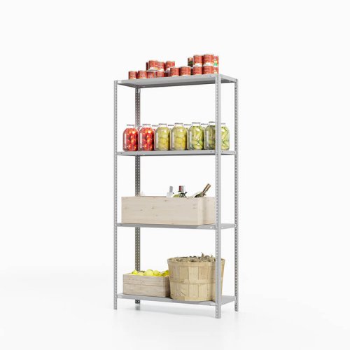 Стеллаж для погреба ТС Лайт, 1800x700x500 мм. Полки: 4 шт. металл (ТС 18070540)