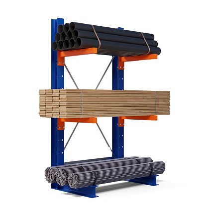 Стеллаж консольный односторонний 2000х1064х720 мм